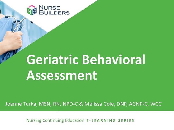 Geriatric Behavioral Assessment