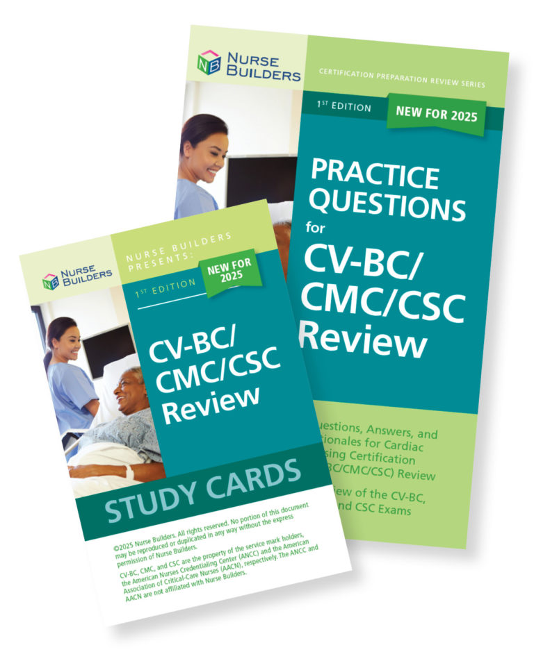 CV-BC/CMC/CSC Exam Study Aids - Nurse Builders