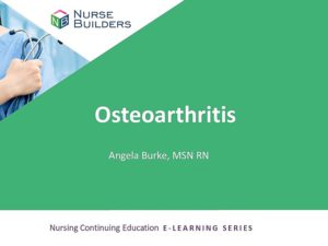 Osteoarthritis