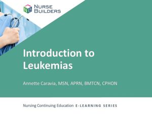 Introduction to Leukemias
