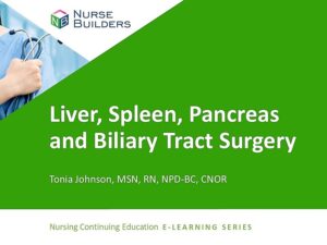 Liver, Spleen, Pancreas, and Biliary Tract Surgery
