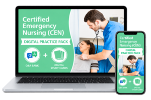 CEN Digital Practice Prep 2026 Q&A Bank + 2026 Digital Study Cards 400 questions!